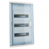 Щит встраиваемый Nedbox - с синей полупрозрачной скругленной дверью - 3 рейки - 36+6 модулей 001423