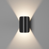 Настенный светильник VENTURA, матовый черный, 6Вт, 3000K, IP54, GW-A108-6-BL-WW