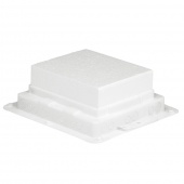 Пластиковая монтажная коробка - для встраивания напольных коробок на 12 модулей или с глубиной 65 мм на 10 модулей 089630