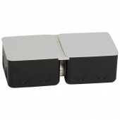 Монтажная коробка для выдвижного розеточного блока - 6 модулей - металл 054002