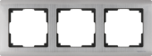 Рамка на 3 поста (глянцевый никель) WL02-Frame-03
