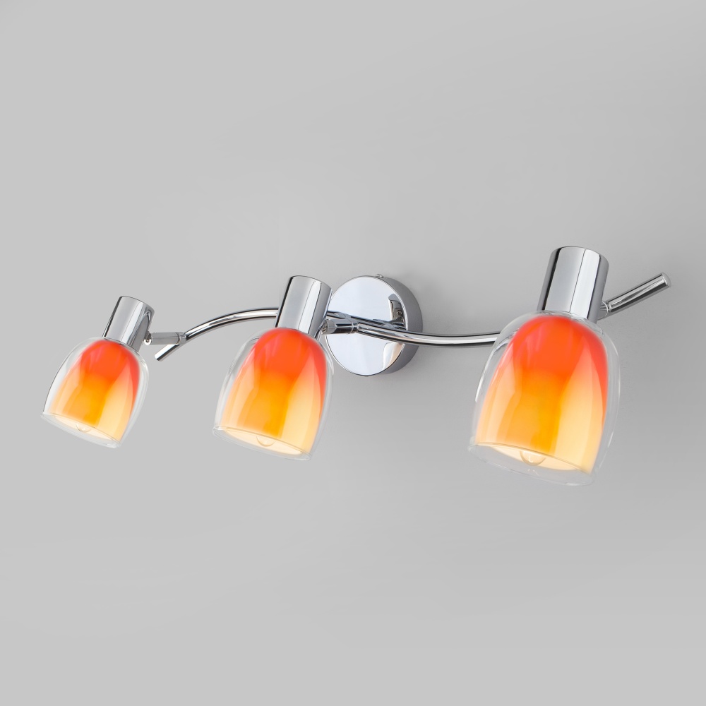 Настенный светильник с поворотными плафонами 20119/3 оранжевый