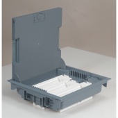 Напольная коробка с глубиной 75-105 мм - неукомплектованная - 18 модулей - под покрытие - серый RAL 7031 089611