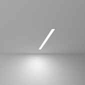 Линейный светодиодный встраиваемый светильник 53см 10Вт 6500К матовое серебро 100-300-53