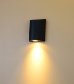 Настенный светильник ZIMA, черный, 12Вт, 3000K, IP54, LWA0148A-BL-WW