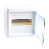 Накладной распределительный щит Nedbox - с прозрачной дверью - 1 рейка х 8 модулей 601245