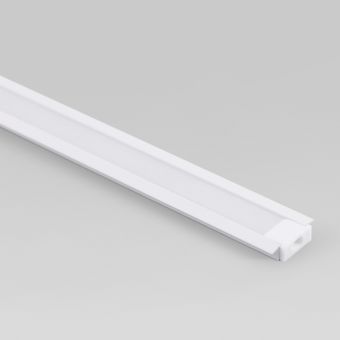 Встраиваемый алюминиевый профиль белый/белый для светодиодной ленты LL-2-ALP007