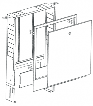 Шкаф распределительный внутренний (под штукатурку) NEPTUN IWS ШРВ-2 (6-7)