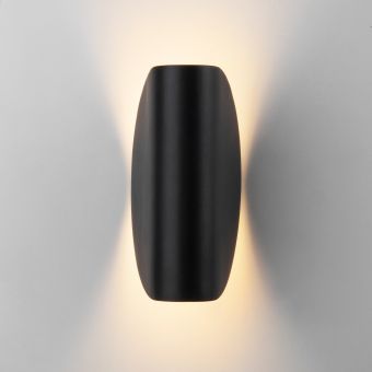 Taco чёрный уличный настенный светодиодный светильник IP54 1632 TECHNO LED