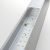 Линейный светодиодный накладной односторонний светильник 78см 15Вт 4200К матовое серебро 101-100-30-78