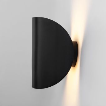 Taco чёрный уличный настенный светодиодный светильник IP54 1632 TECHNO LED