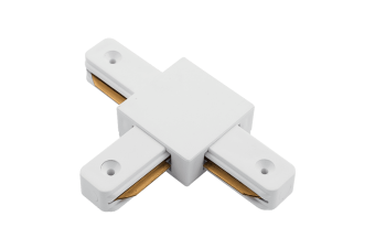 T коннектор для однофазных трековыx систем, Белый
