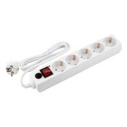 Сетевой фильтр General GPS-5-16-3x1-1000-W, 5 мест, 16А, 3x1 мм2, 10м, белый