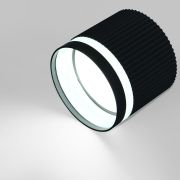 Спот GWL-GX53-M-IP20 Черный  С боковым рассеивателем Полосы