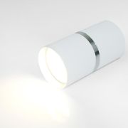 Спот GWL-GU10-M-IP20 Белый + Серебярное кольцо Диаметр