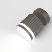 Спот на основании GWL-GX53-M-IP20 Одинарный Графит  С боковым рассеивателем Полосы