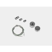 Потолочный вертикальный крепёж с тросом 1,5 м для неоновой ленты 360° D22 MNT-SSP-D22