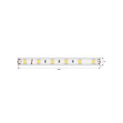 Светодиодная лента LUX, 5050, 60 LED/м, 14,4 Вт/м, 24В, IP65, Теплый белый (2700K), DSG560-24-WW-65